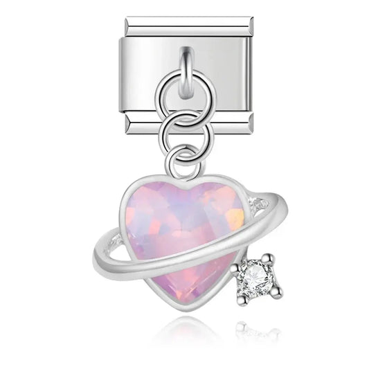 Pendentif Cœur rose Charmsy