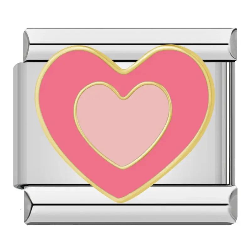 Cœur Rose Fuchsia Charmsy