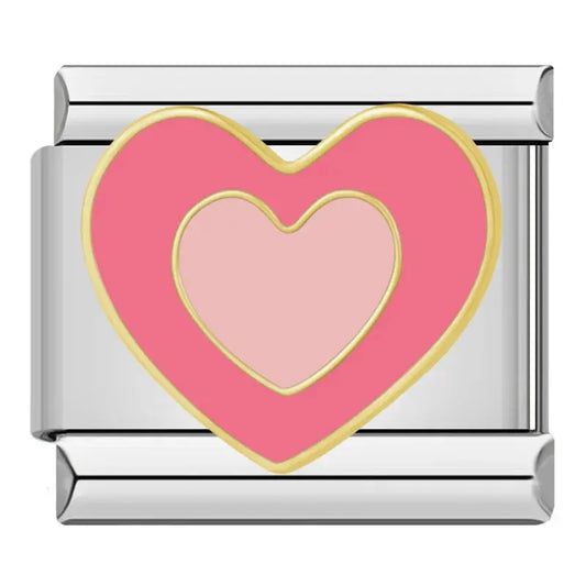 Cœur Rose Fuchsia Charmsy