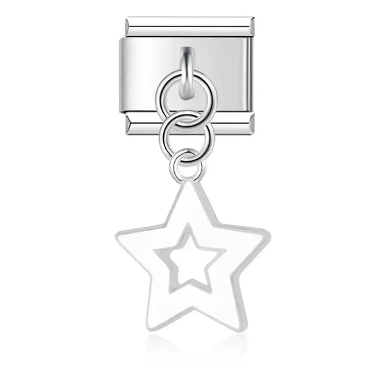 Pendentif Étoile Blanc Charmsy
