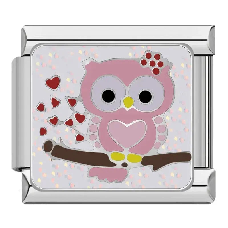 Hibou Rose Charmsy