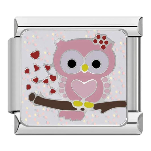 Hibou Rose Charmsy