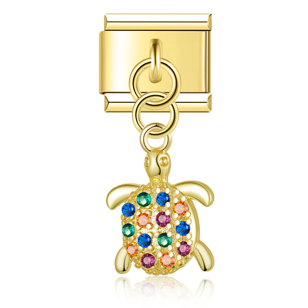 Pendentif Tortue Scintillante