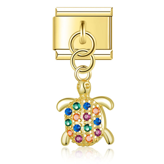 Pendentif Tortue Scintillante