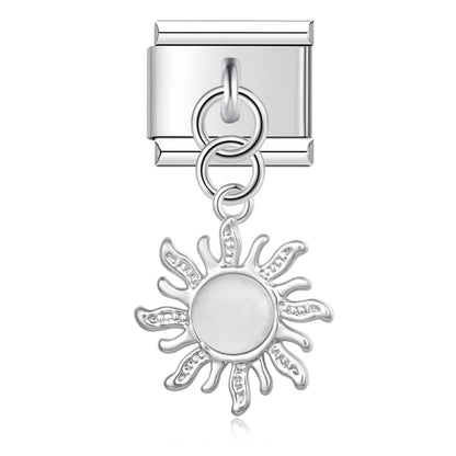 Pendentif Soleil Perle Argent