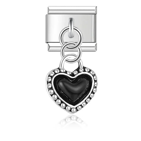 Pendentif Cœur Noir