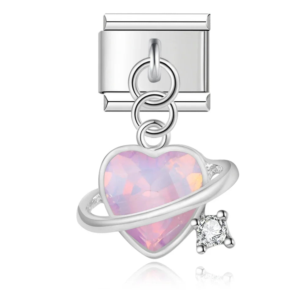 Pendentif Cœur rose