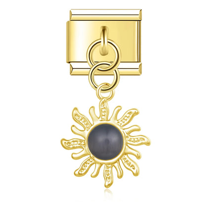 Pendentif Soleil Perle Or