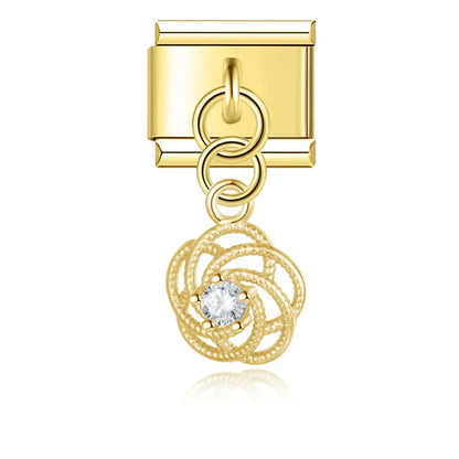 Pendentif Fleur cristalline