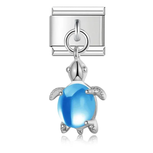 Pendentif Tortue Bleu