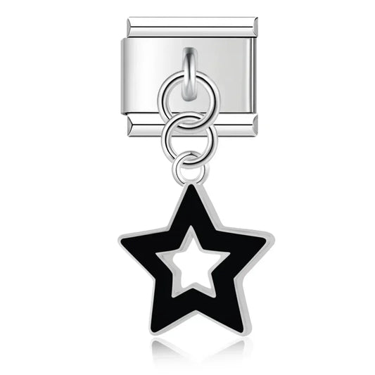Pendentif Étoile Noir