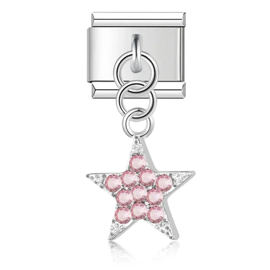 Pendentif Étoile Rose