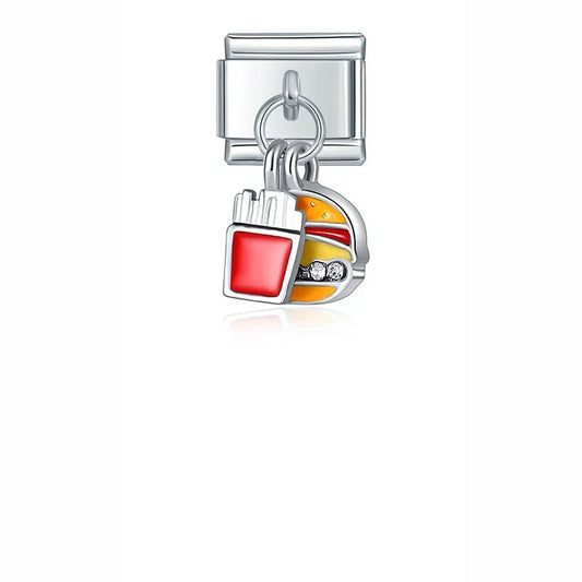 Pendentif Burger Frites