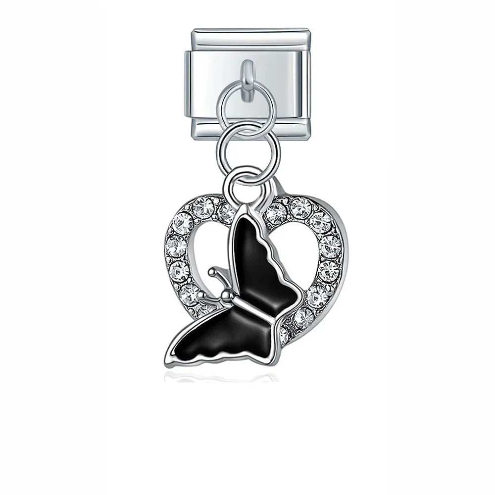 Pendentif Papillon Noir