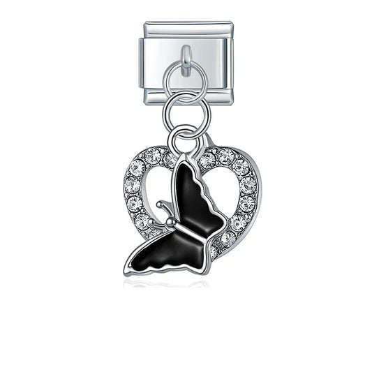 Pendentif Papillon Noir