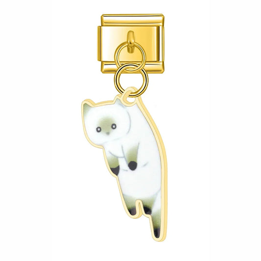 Pendentif Chat Blanc