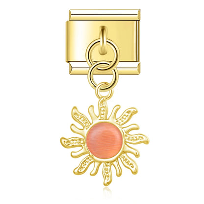Pendentif Soleil Perle Or