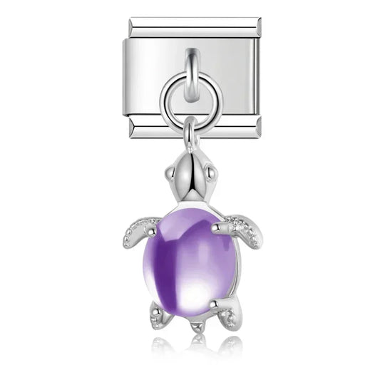Pendentif Tortue Violet